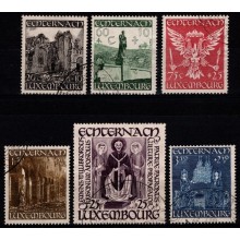 Genopbygning af kirken i Echternach.